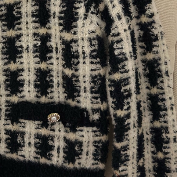 4T Isaac Mizrahi Black and White Knit 4 Piece Chanel Style Soft Tweed Outfit NWT - Picture 13 of 15